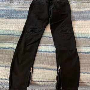 PacSun Black Destroyed Jeans